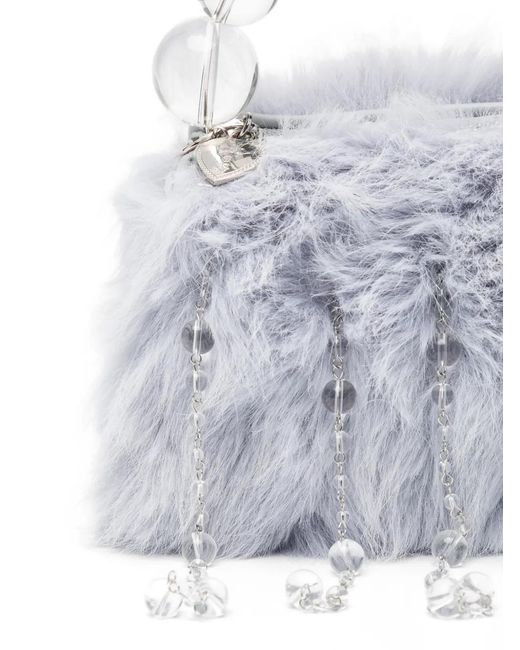 Rockfish White X Susan Fang Furry Tote Bag