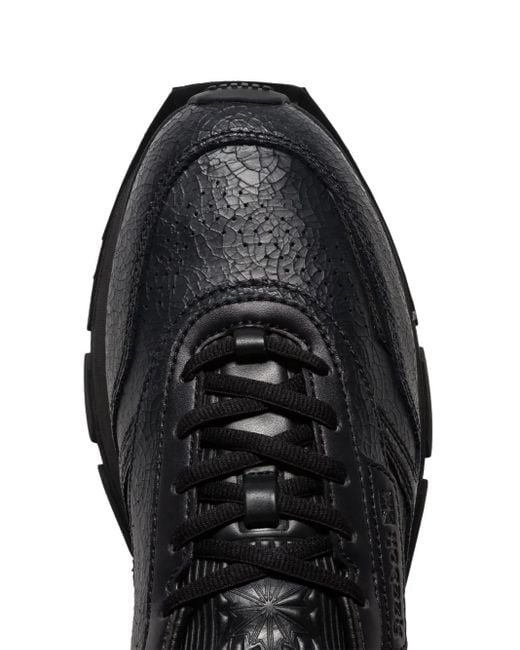 Reebok Black Classic Ltd Lace-Up Leather Sneakers