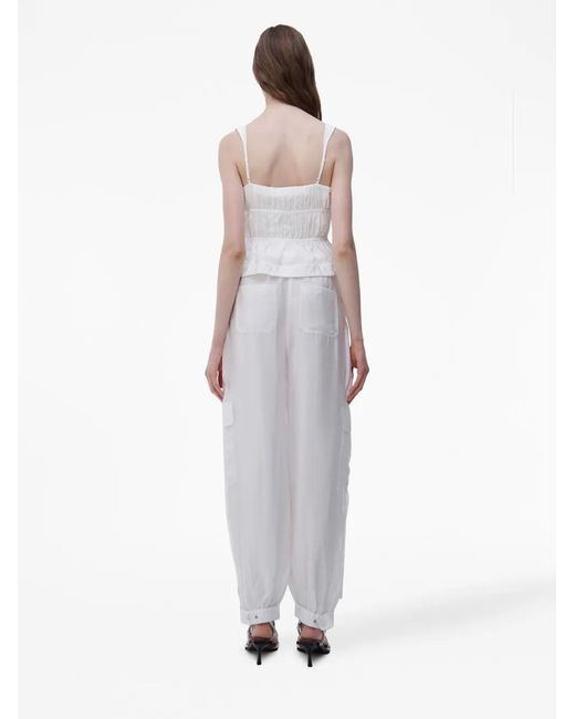Jonathan Simkhai White Abilene Pintuck Top