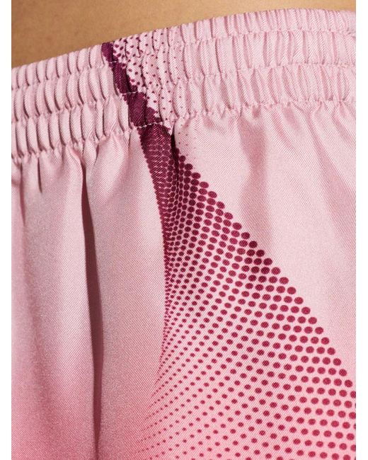 Casablanca Pink Graphic-Print Shorts
