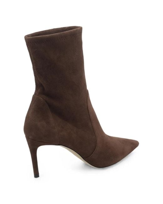 Stuart Weitzman Brown Stuart Ankle Boots