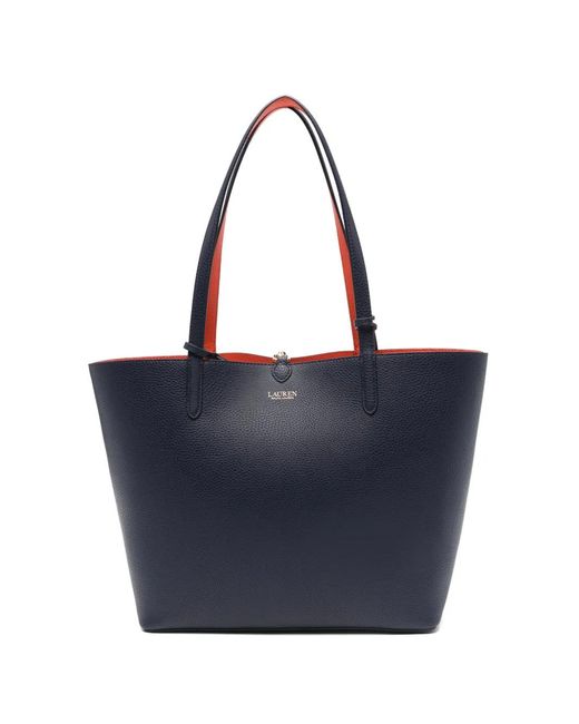 Ralph Lauren Blue Logo-Detail Shoulder Bag