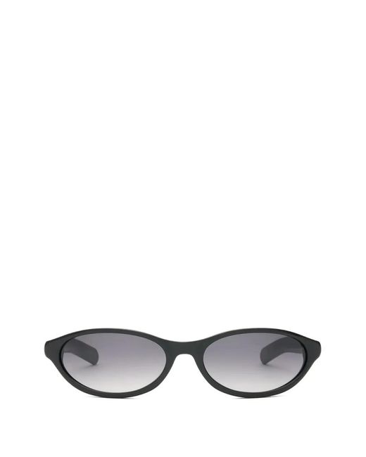 FLATLIST EYEWEAR Gray Olympia Oval-Frame Sunglasses