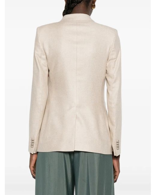 Tagliatore White Blazer À Boutonnière Croisée