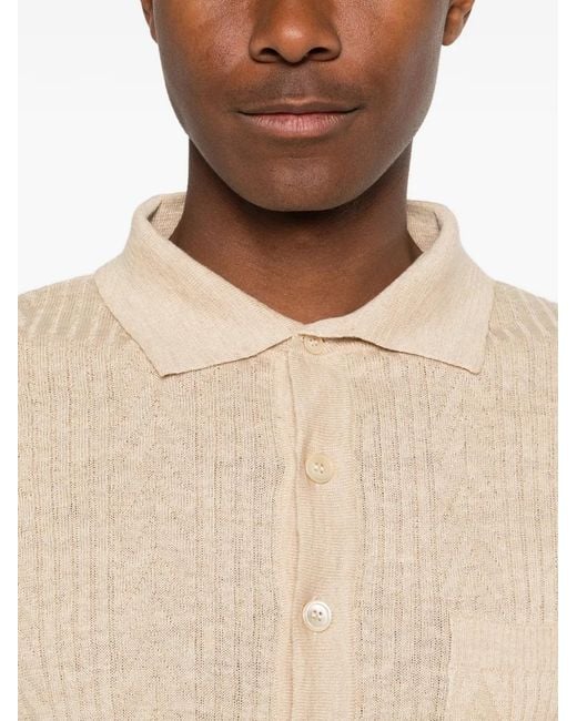 Daniele Fiesoli White Buttoned Pocket Linen Jacket for men