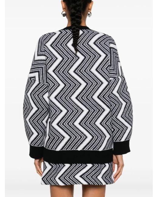 Missoni Black Zigzag Wool Sweater