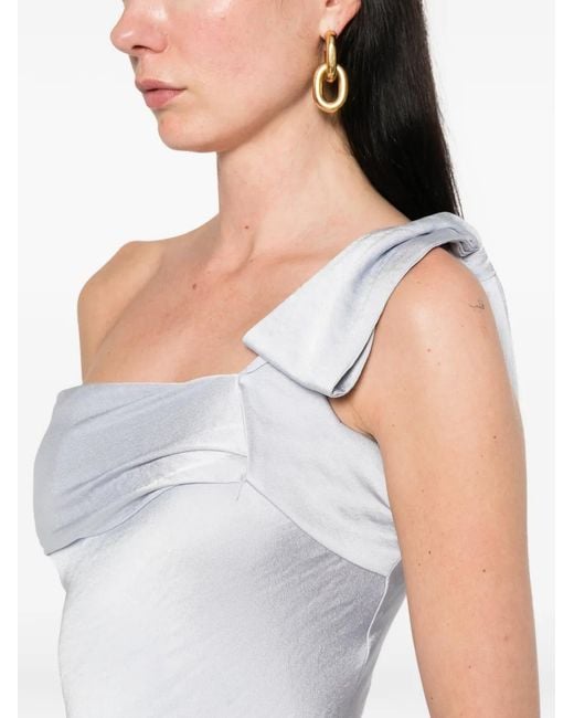 ELEH White One-Shoulder Maxi Dress