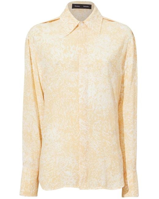 Proenza Schouler Natural Norman Abstract-Pattern Shirt
