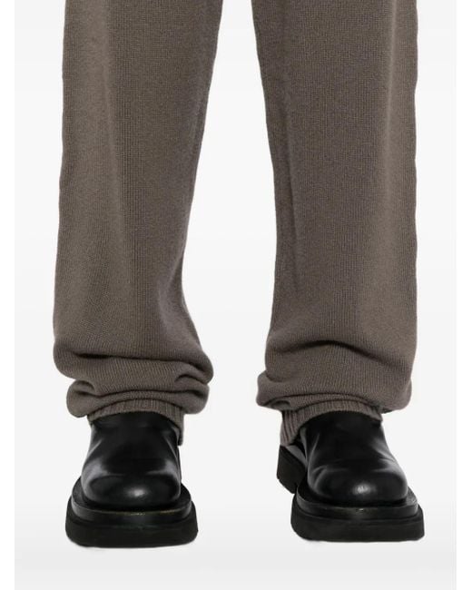 Rick Owens Gray Cashmere Trousers
