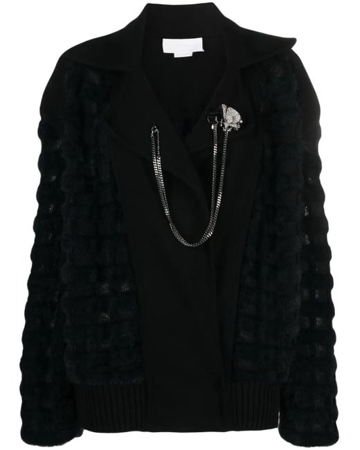 Genny ブローチ ジャケット Black