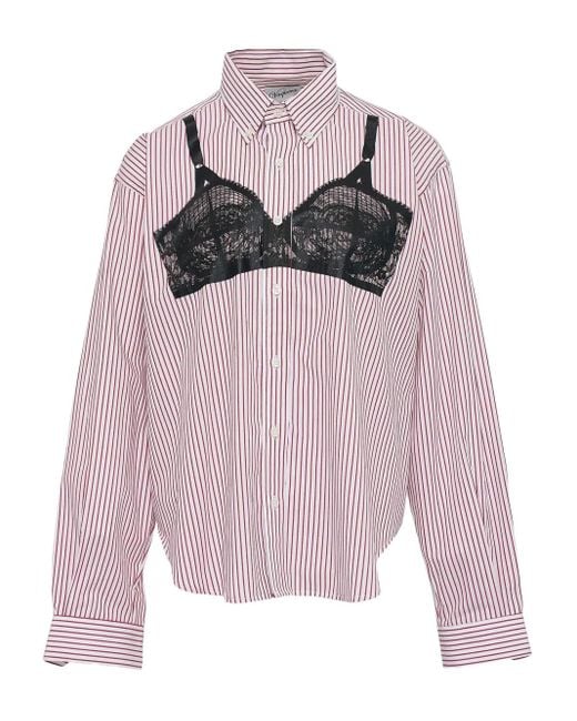 VAQUERA Trompe L'oeil シャツ Pink
