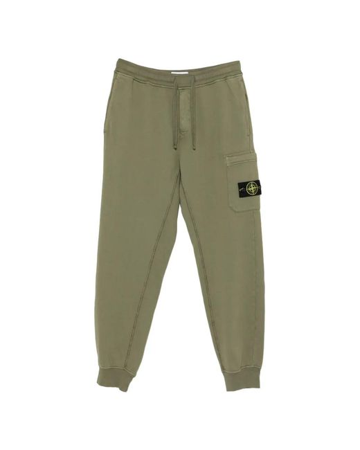Stone Island Green Pants for men