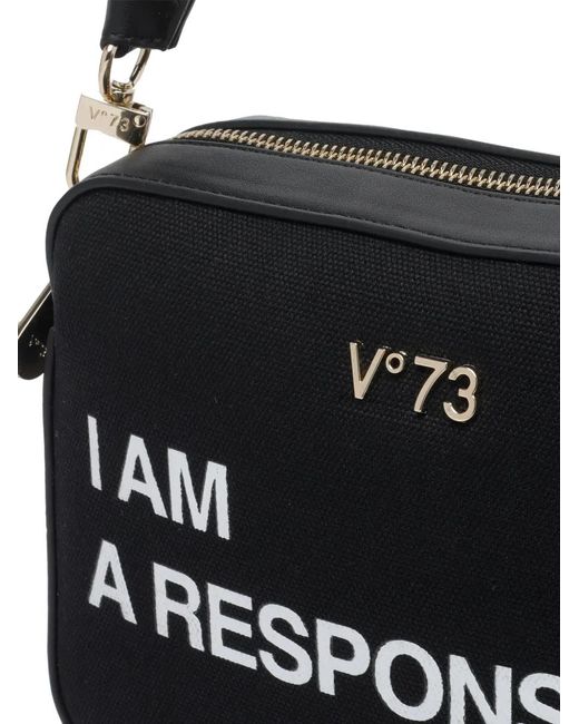 Bandolera Con Logo V73 de color White