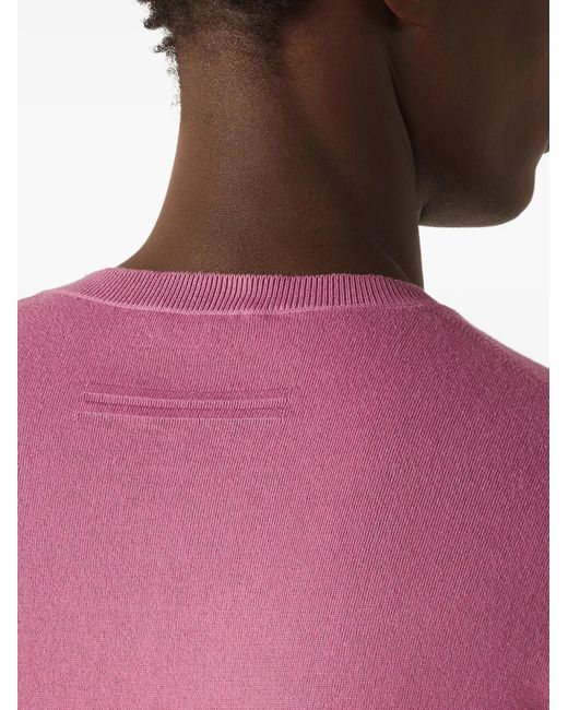 Zegna Pink Short Sleeved Cotton T-Shirt for men