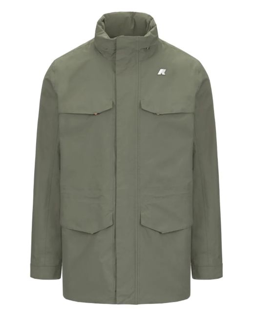 K-Way Green Pocketed Jacket for men