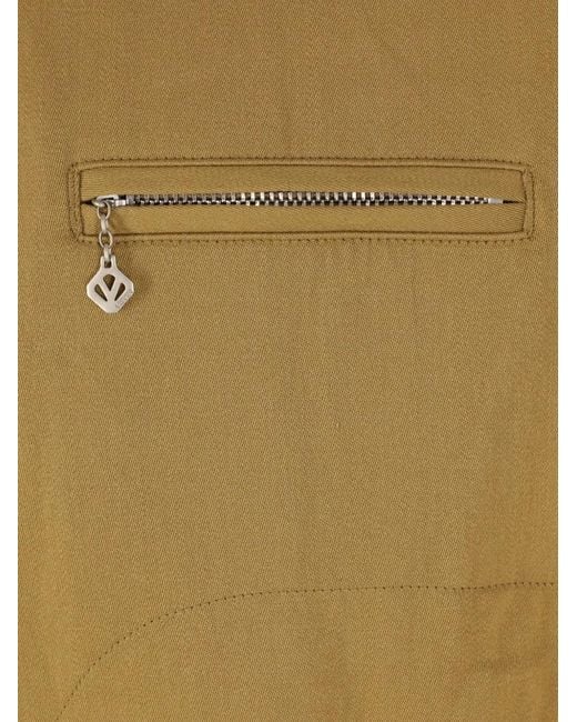 Visvim Green Zip-Up Woven Jacket for men