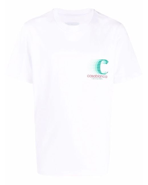 CASABLANCA Grand Prix T-Shirt in White für Herren