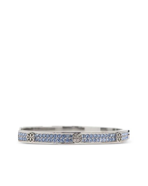 Bracciale Con Strass di Tory Burch in White