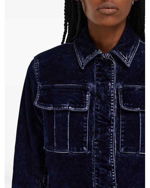 Ferragamo Blue Boxy Jacket