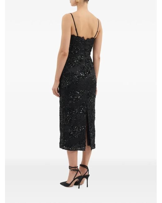 Rebecca Vallance Black Beau Midi Dress