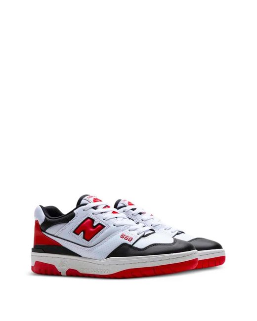 New Balance Red 550 Perforated Low-Top Trainers for men