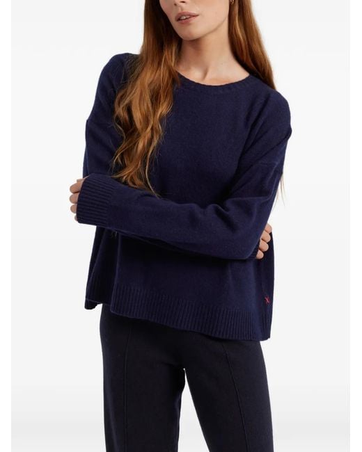 Chinti & Parker Blue Crew-Neck Sweater