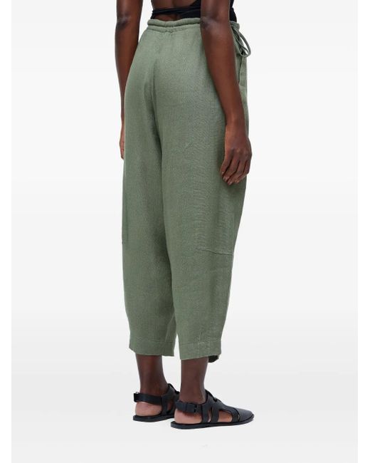 Osklen Green Pleated Drawstring Trousers
