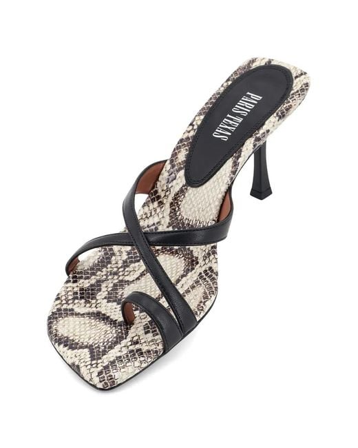 Paris Texas White Lorena Leather Sandals