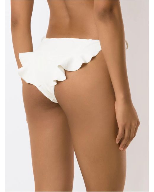 Clube Bossa Bikinislip Met Gestrikte Zijkanten in het White