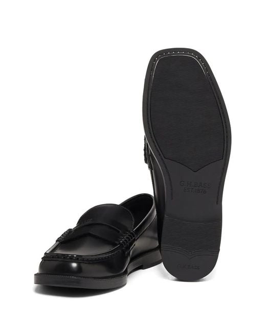 G.H.BASS Black Isabel Weejuns Loafers