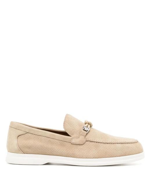 Doucal's Natural Knot-Detail Mesh Loafers for men