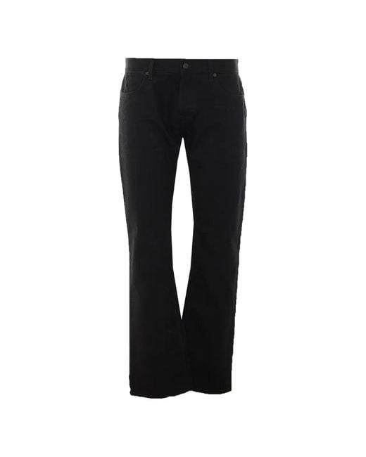 Gucci Black Logo-Patch Jeans for men