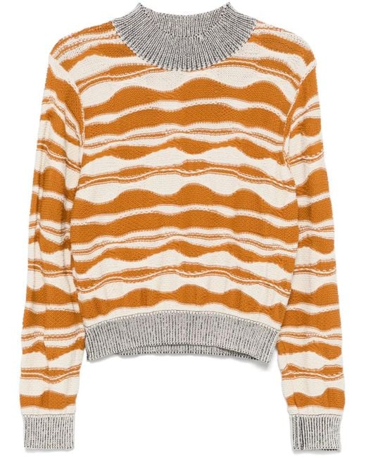 Jersey de punto ondulado Henrik Vibskov de color Orange