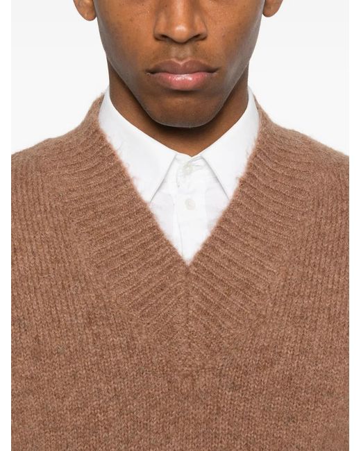 Entire studios Brown Deco V-Neck Sweater