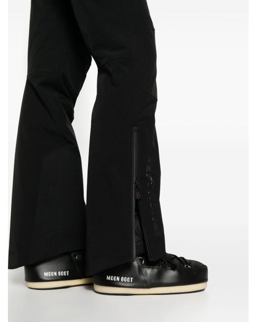 3 MONCLER GRENOBLE Flared-leg Ski Trousers in Black