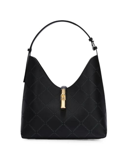 Furla Black Goccia Shoulder Bag M