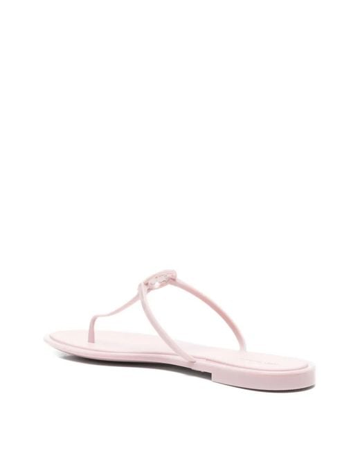 Tory Burch White Mini Miller Jelly Sandals