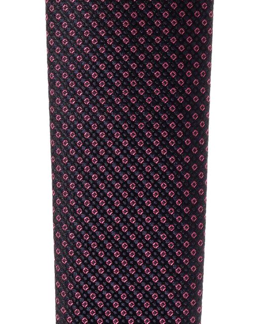 Giorgio Armani Purple Micro-Pattern Silk Tie for men