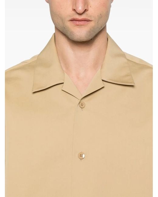 Jil Sander Natural Short-Sleeve Shirt for men