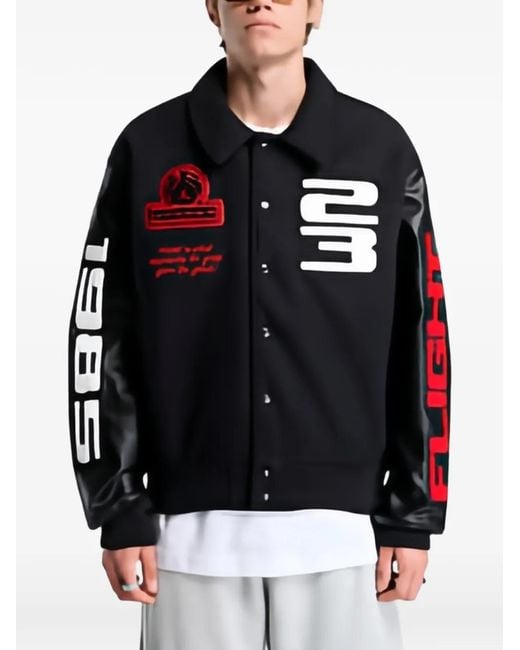 Nike Black Flight Varsity Jacket for men