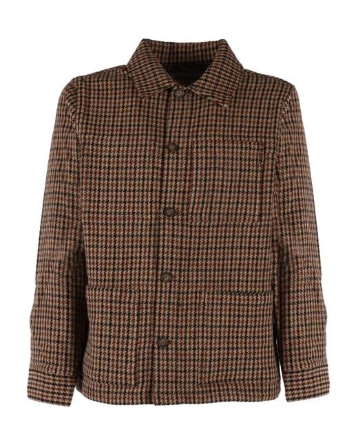 Chaqueta con motivo pied de poule Sebago de hombre de color Brown