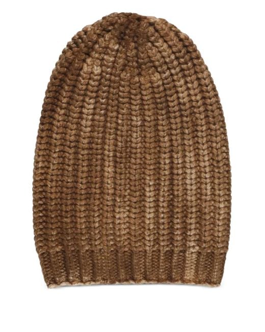 Avant Toi Brown Gerippte Beanie