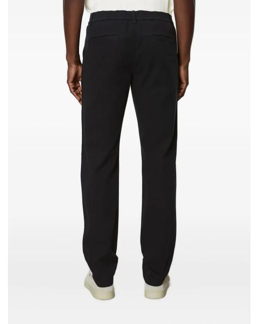 Marc O' Polo Black Button-Fastening Trousers for men