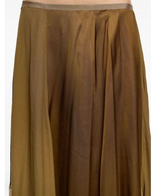 Bimba Y Lola Rok Met Patchwork En Ruches in het Natural