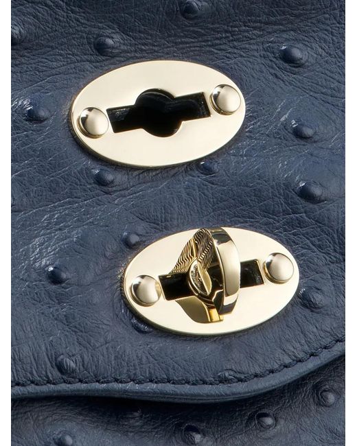 Zanellato Blue Postina Shoulder Bag