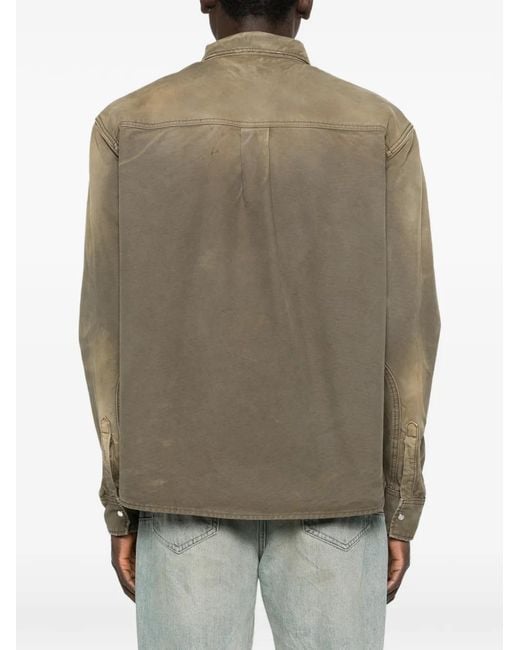 DSquared² Geverfde Timmermansblouse in het Brown voor heren