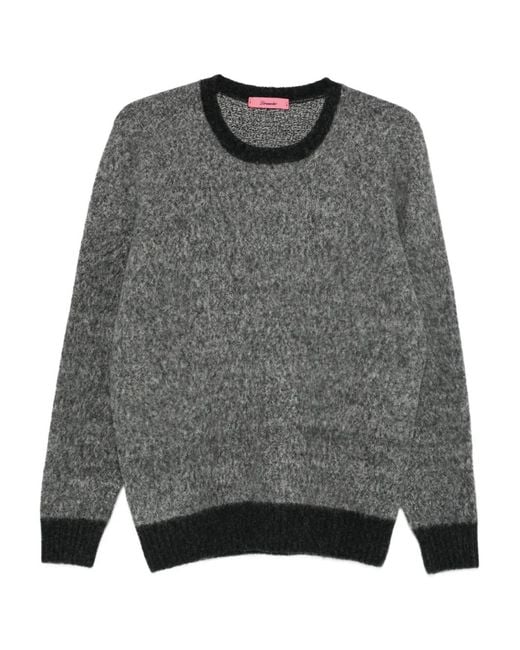 Drumohr Gray Crew-Neck Sweater for men