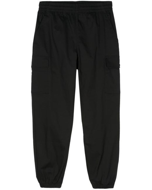 New Balance Black Twill Tapered Cargo Trousers for men
