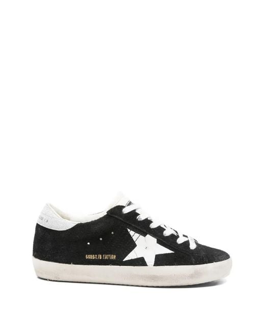 Golden Goose Deluxe Brand White Super-Star Lace-Up Sneakers