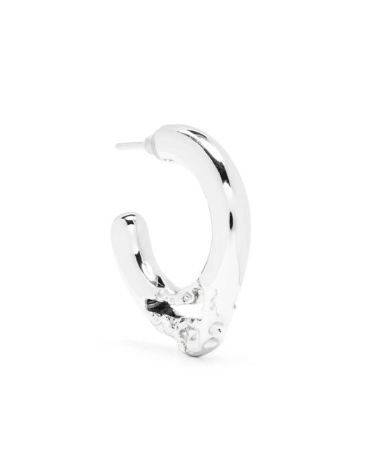 Pendiente de aro Flea 15 Maria Black de color White